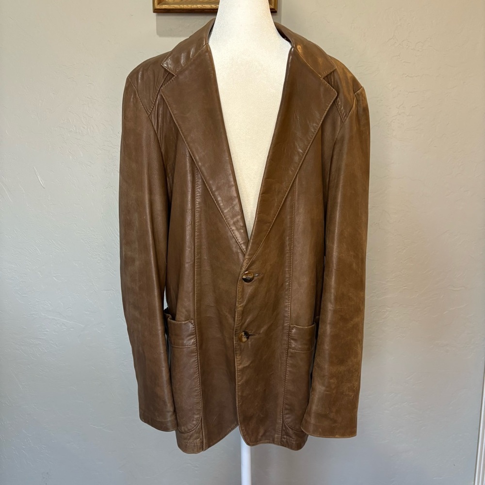 Remy Leather Fashions Blazer Jacket
Made in USA • Size 42 • Genuine Leather